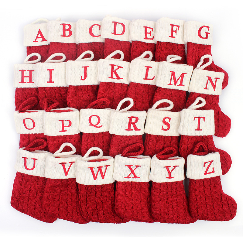 Christmas Stocking Hanging - Chaussettes de noël en tricot avec