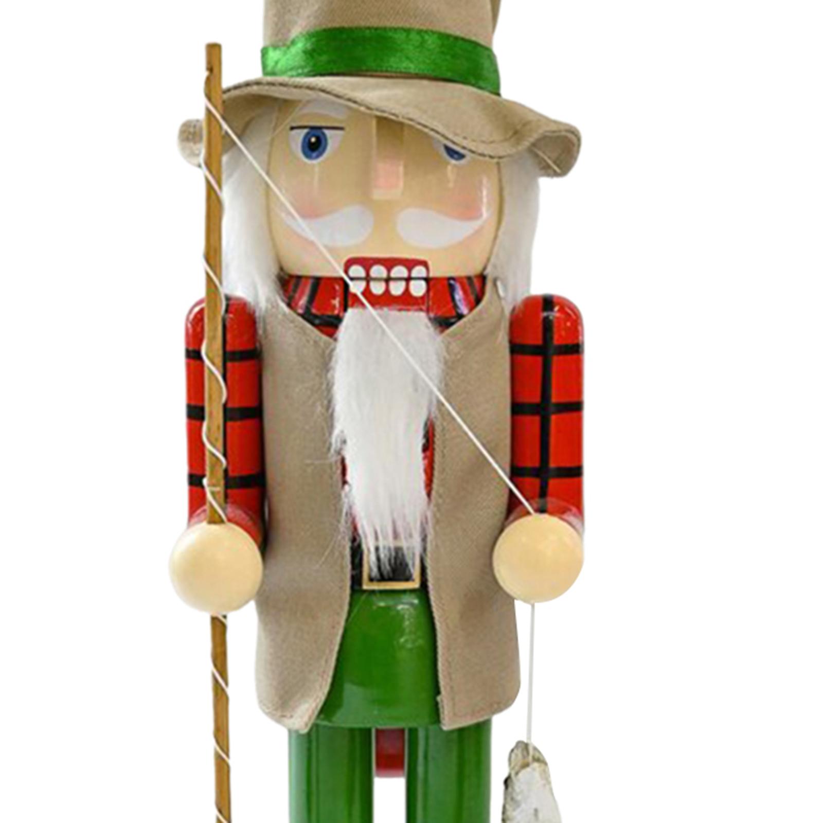 Nutcracker Figurine - Décoration de Noël en bois, casse-noisette,
