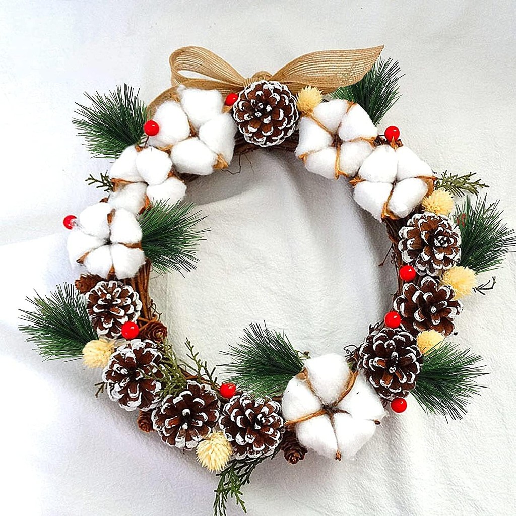 Pics d'aiguilles de pin vert a - Christmas Wreath Fake avis et prix