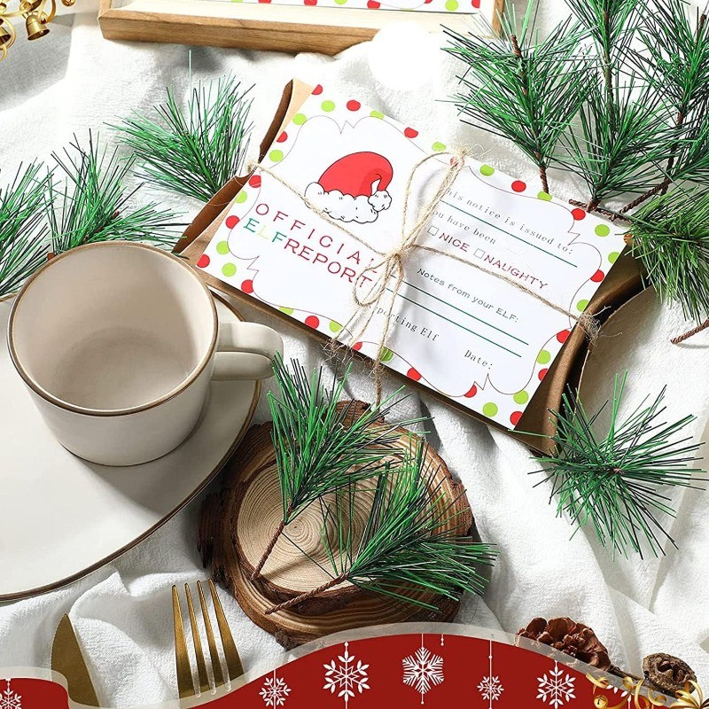 Pics d'aiguilles de pin vert a - Christmas Wreath Fake avis et prix