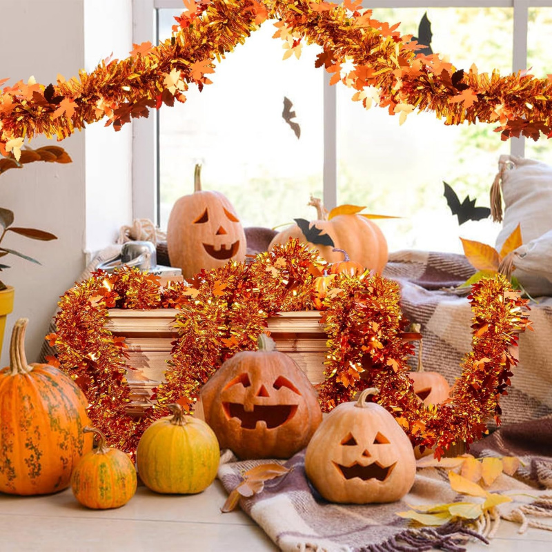 2 guirlandes de feuilles d'éra - Tinsel Garland Decoration avis et prix