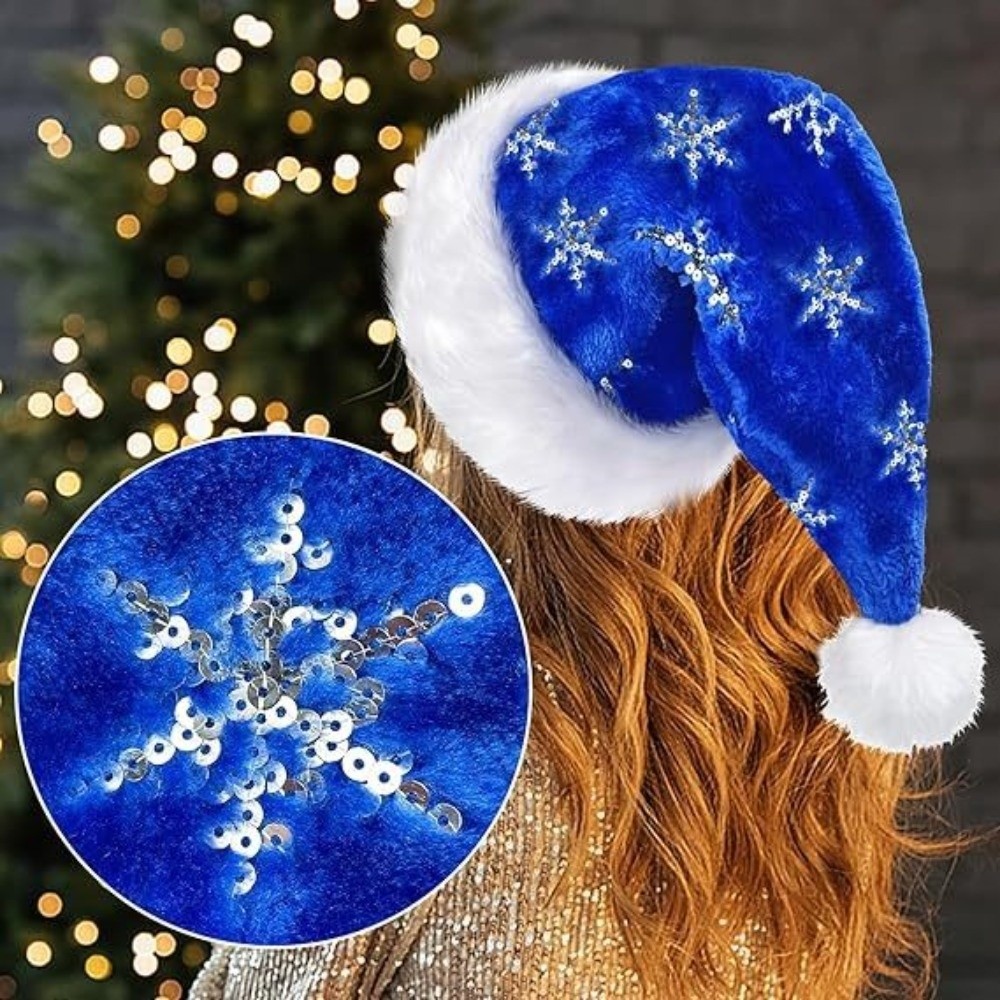 Chapeau de Noël chic à motif d - Santa Hat Plush avis et prix
