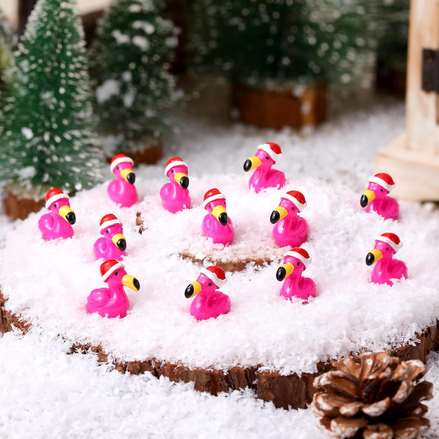 Mini flamants roses en résine  - Nutcracker Figurine avis et prix