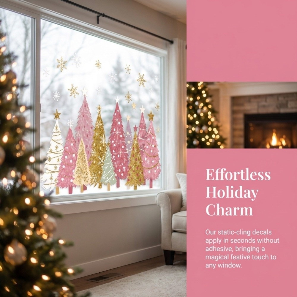 Autocollants statiques de Noël - Snowflake Window Decal avis et prix