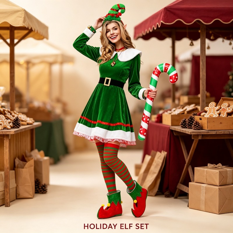 Ensemble de costume d'elfe de  - Elf Costume Christmas avis et prix