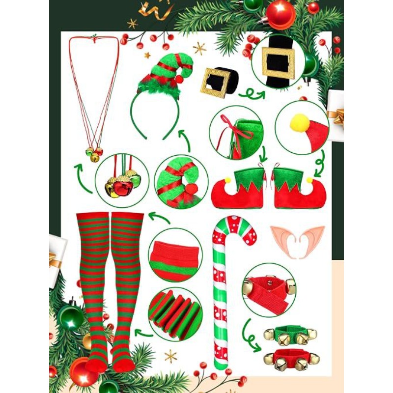 Ensemble de costume d'elfe de  - Elf Costume Christmas avis et prix