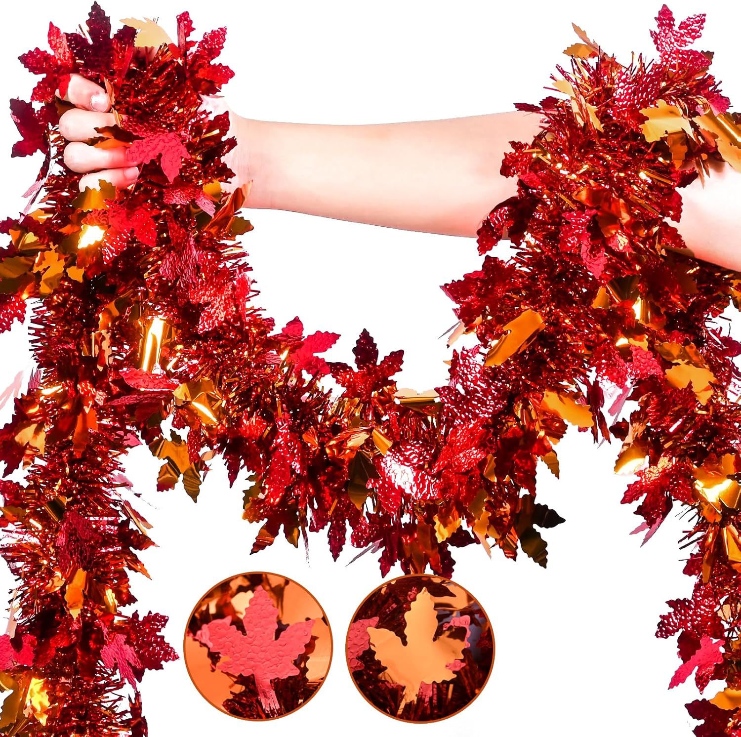 Guirlande de lampions d'automn - Tinsel Garland Decoration avis et prix
