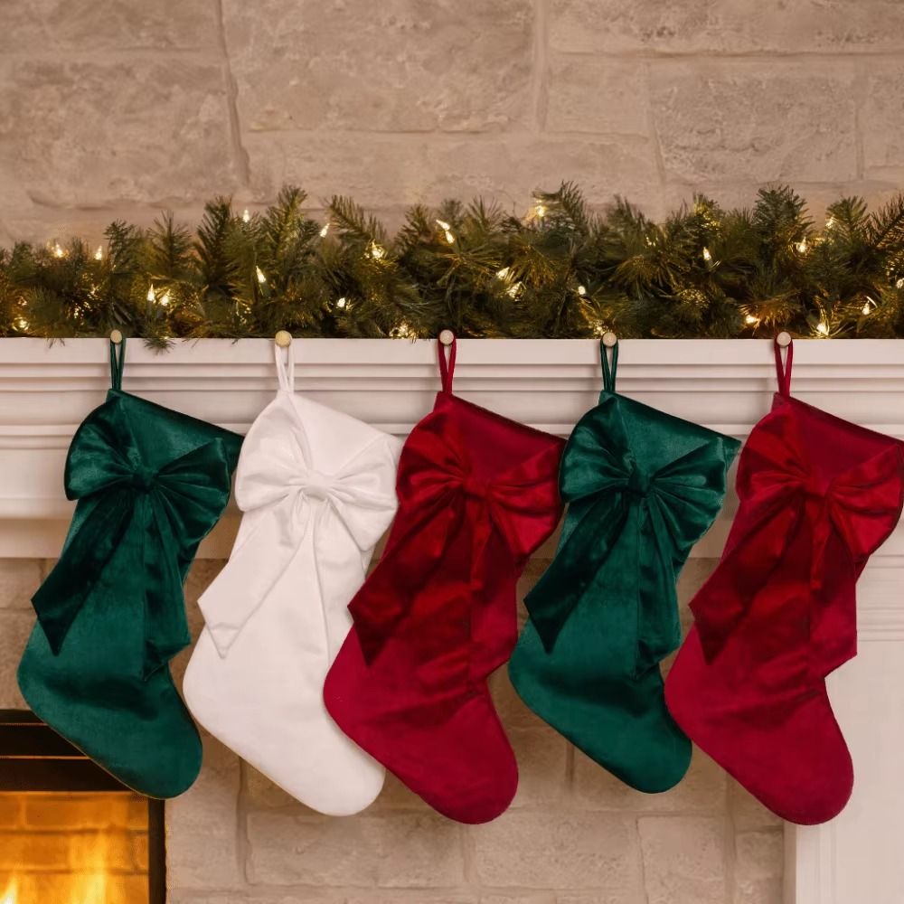 Chaussette de Noël en velours  - Christmas Stocking Hanging avis et prix